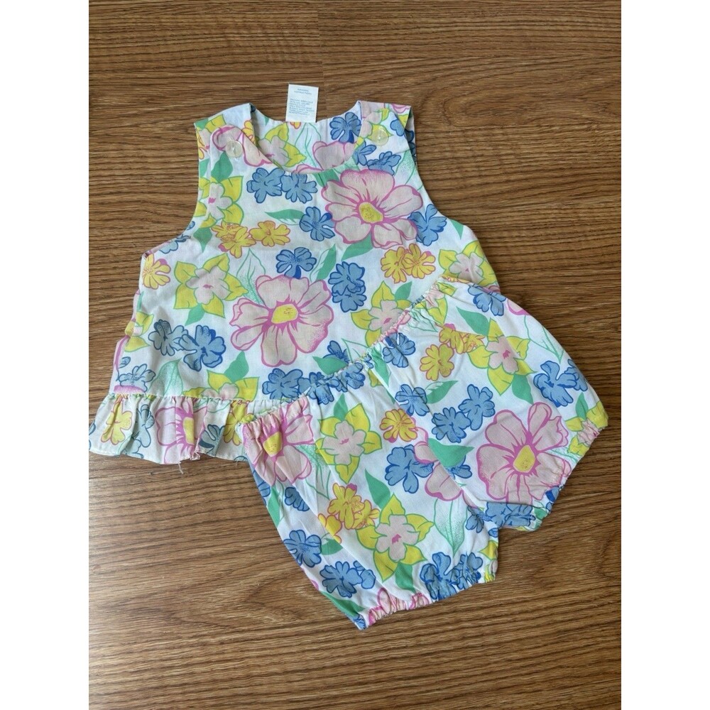 Vintage 2 Piece Summer Baby Set Color kids Size 12M
